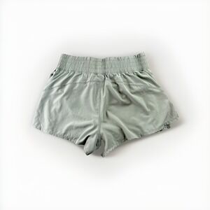 90 Degree Running Shorts Women's L Olive Green Athletic Gym Workout Stretch